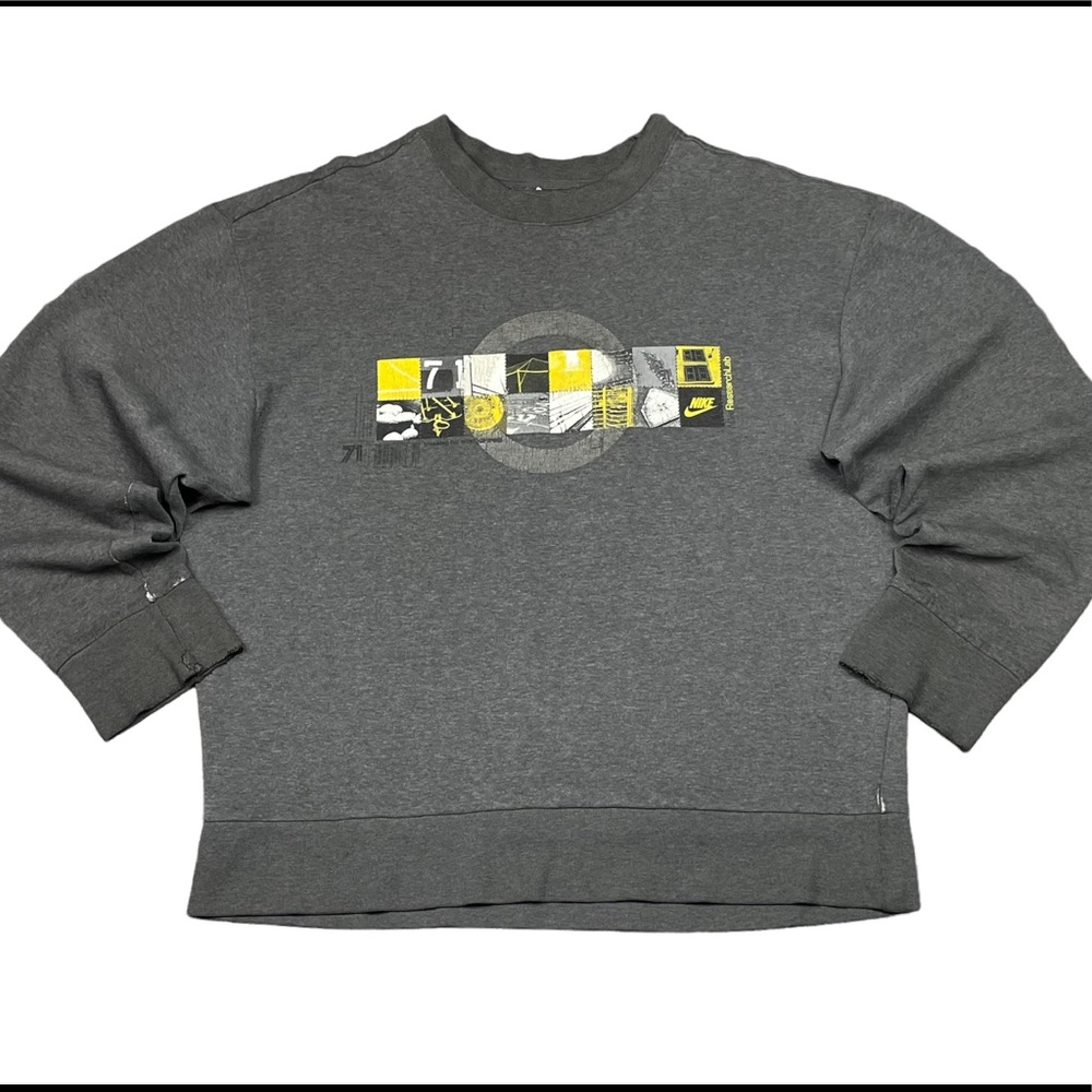 Vintage 00s NIKE Crewneck Sweatshirt DISTRESSED/THRASHED RESEARCH LAB Thrashed M